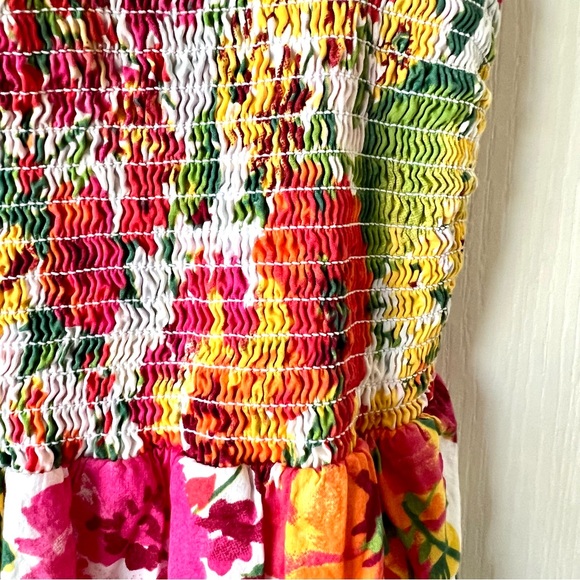 ANN TAYLOR LOFT Floral Smocked Summery Empire Waist Sundress—SZ. 4 - Picture 12 of 15